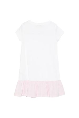 abito in cotone bianco e rosa SAINT BARTH KIDS | ABY000203585L